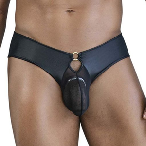 CandyMan Jockstrap fin WUSHI Noir S/M pas cher