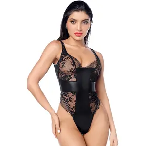 MAPALE Body Sexy Dentelle Similicuir pas cher