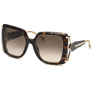 Philipp Plein Spp121s Sunglasses Marron Green Gradient / CAT2 Homme pas cher