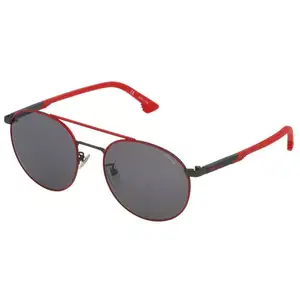 Comparateur de prix : Lunettes de soleil - Police - SPL-717 - Rouge mat - Gris dégradé - UV 3