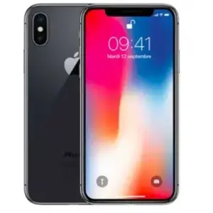 Apple iPhone X - 4G smartphone / Mémoire interne 64 Go - écran OEL - 5.8" - 2436 x 1125 pixels - 2x caméras arrière 12 MP, 12 MP - 2x front cameras 7 MP pas cher