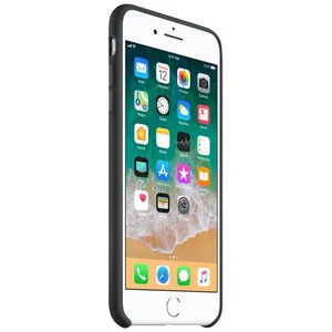Coque en silicone Apple Noire pour iPhone 7 Plus et iPhone 8 Plus pas cher