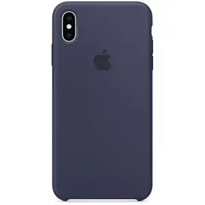 Coque pour iphone xs max en silicone apple bleu nuit 190198763266