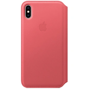 Apple Étui folio en cuir (pour iPhone XS Max) - Rose pivoine