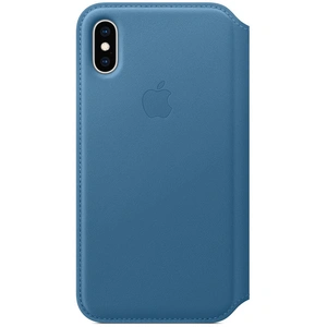 Comparateur de prix : Apple Étui folio en cuir (pour iPhone XS) - Bleu Cape Cod