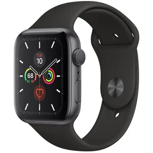 Apple Watch Series 5 GPS+Cell. GS - Boitier Aluminium 44 mm Bracelet Sport Noir pas cher