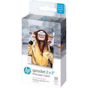 Comparateur de prix : Papier photo à dos adhésif HP Zink sprocket 50 feuilles