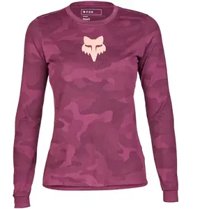 Maillot manches longues fox ranger trudri femme bordeaux pas cher
