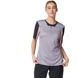 Maillot manches courtes fox defend femme gris pas cher