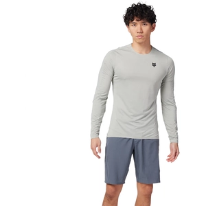 Maillot manches longues fox flexair ascent gris pas cher