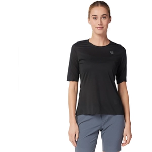 Maillot manches courtes fox flexair ascent femme noir pas cher