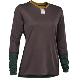 Maillot manches longues femme fox defend marron pas cher