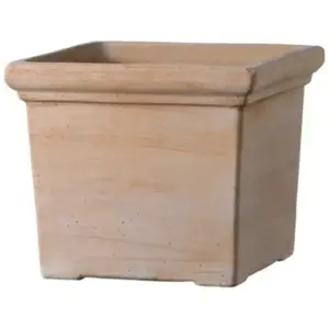 DEROMA Pot terre cuite Quadro Siena Toscana 30cm, terre rosée pas cher