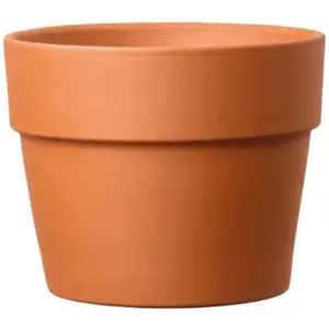 DEROMA Cache-pot terre cuite Perfetto Cotto 15cm, terre rouge pas cher