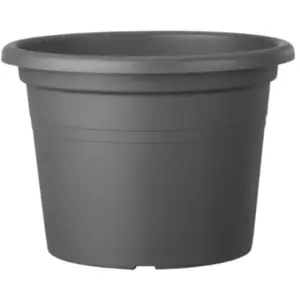 Pot de fleurs Day R plastique gris anthracite 25 cm Deroma pas cher
