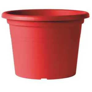 Pot de fleurs Day R plastique rouge  30 cm Deroma pas cher