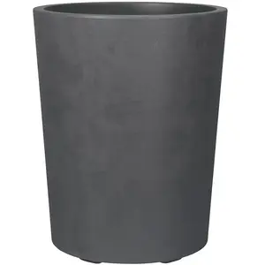 Vase plastique gris anthracite  53 cm Deroma avec réserve d'eau pas cher