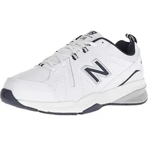 New Balance pour homme. MX608V5 MX608V5 Chaussures en cuir antidérapant blanc (44 2E), Plat, Lacets, Casuel pas cher