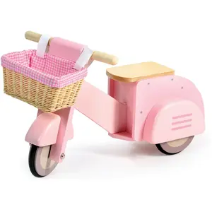 Tender Leaf Toys - Porteur scooter avec panier Rose taille unique pas cher