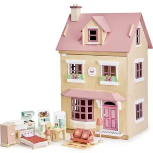 Comparateur de prix : Tender Leaf Villa en bois Foxtail rose (16 pièces)