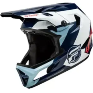 Casque BMX Fly Racing Rayce Blanc/Bleu- L pas cher