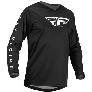 Fly Racing F-16 2023 Maillot de motocross, noir-blanc, taille S pour Hommes
