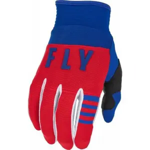 Fly Racing F-16 Gants de motocross, blanc-rouge-bleu, taille XS pour Hommes pas cher