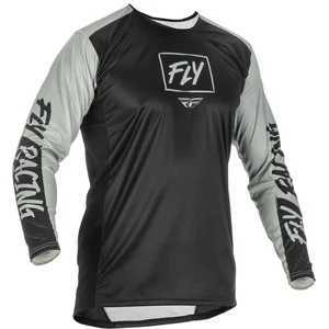 Comparateur de prix : Fly Racing Lite Maillot de motocross, noir-gris, taille S pour Hommes