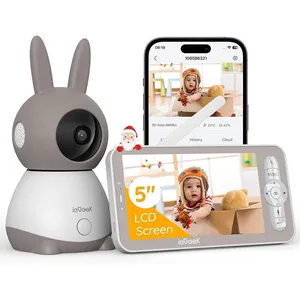 ieGeek Top 2K/5" HD écran Babyphone Caméra Bebe, Baby Phone Vidéo conn...Vendu parcdiscount