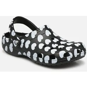 Classic Heart Print Clog W par Crocs Noir 42 - 43 Femme pas cher