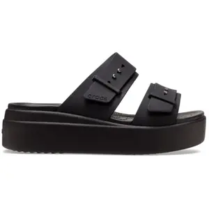 Comparateur de prix : Mules compensées femme Crocs Brooklyn Noir 34/35 207431-001