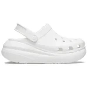 Crocs Classic Crush Clog 207521-100, Femme, Claquettes, blanc 36/37 blanc