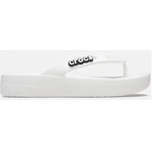 Crocs Femme Classic Platform Flip W Flat-Sheets, White, 39/40 EU pas cher