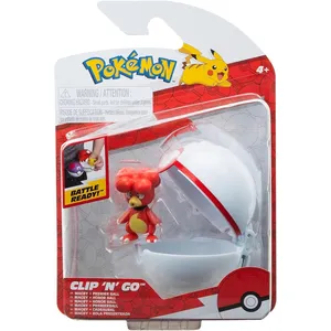 Pokémon Jazwares Clip'n'Go - Poké Balls Magby & Poké Ball pas cher