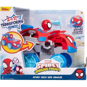 Marvel Jouet - Jazwares - Spidey Mech Web Crawler - Rouge - Intérieur - Mixte pas cher