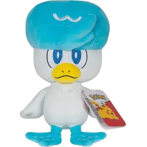 Comparateur de prix : Pokémon Quaxly Plush - Peluche 20,3 Cm Avec Détails Authentiques Bleu