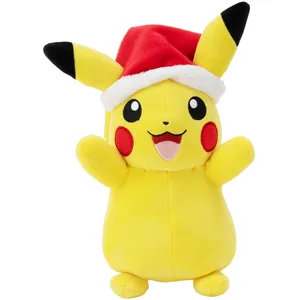 Comparateur de prix : Pokémon PKW3376-20 cm Peluche d'hiver Pikachu avec Bonnet de Noël en Peluche Officielle