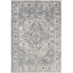 Surya - Tapis Vintage Oriental Multicolore/Gris 160x220 cm pas cher