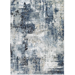 SURYA Tapis Abstrait Moderne Bleu/Gris/Beige 200x275 cm pas cher