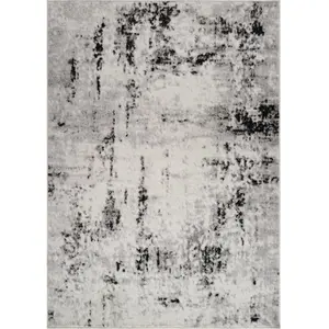 Tapis Abstrait Moderne Blanc/Gris 200x275 cm - Surya