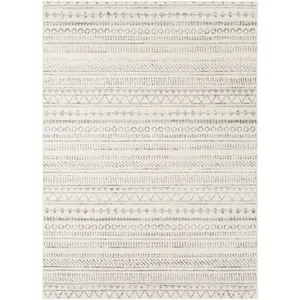 Tapis Scandinave Bohème Gris/Blanc 200x275 cm - Surya pas cher