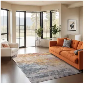 Surya - Tapis Abstrait Moderne Multicolore/Orange 160x213 cm pas cher