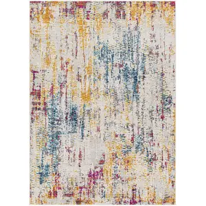 Surya Tapis Abstrait Moderne Multicolore/Beige 200x275 pas cher