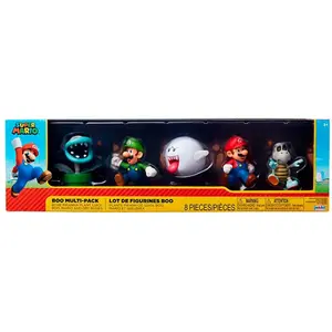 Comparateur de prix : JAKKS PACIFIC Super Mario - Boo - 6cm Figurine 5-Pack - Boxset Exclusive (400872)
