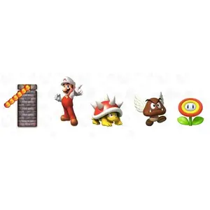 Comparateur de prix : Nintendo Super Mario Diorama Set de Figurines et Accessoires Château de Lave 6cm
