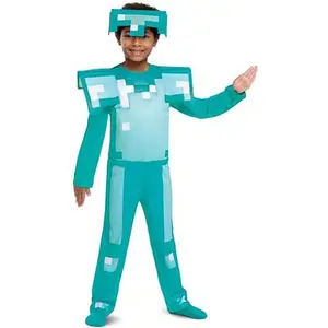 Comparateur de prix : Déguisement Minecraft Armure de Diamant - Disguise - 127-136 cm - 7-8 ans - Turquoise