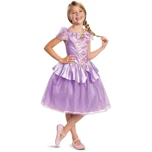 Comparateur de prix : Jakks Pacific Costume de luxe Raiponcel - Fille - 7-8 ans (124-136 cm)
