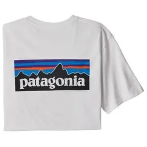Patagonia P-6 Logo Responsibili-Tee - T-shirt homme White S pas cher