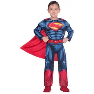 amscan 9906197 Déguisement Superman classique pour Halloween 3-4 ans, BleuVendu paramazon