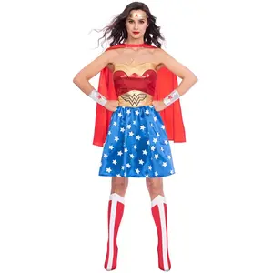 Comparateur de prix : Amscan Costume pour adultes DC Comics Wonder Woman 5 pièces 